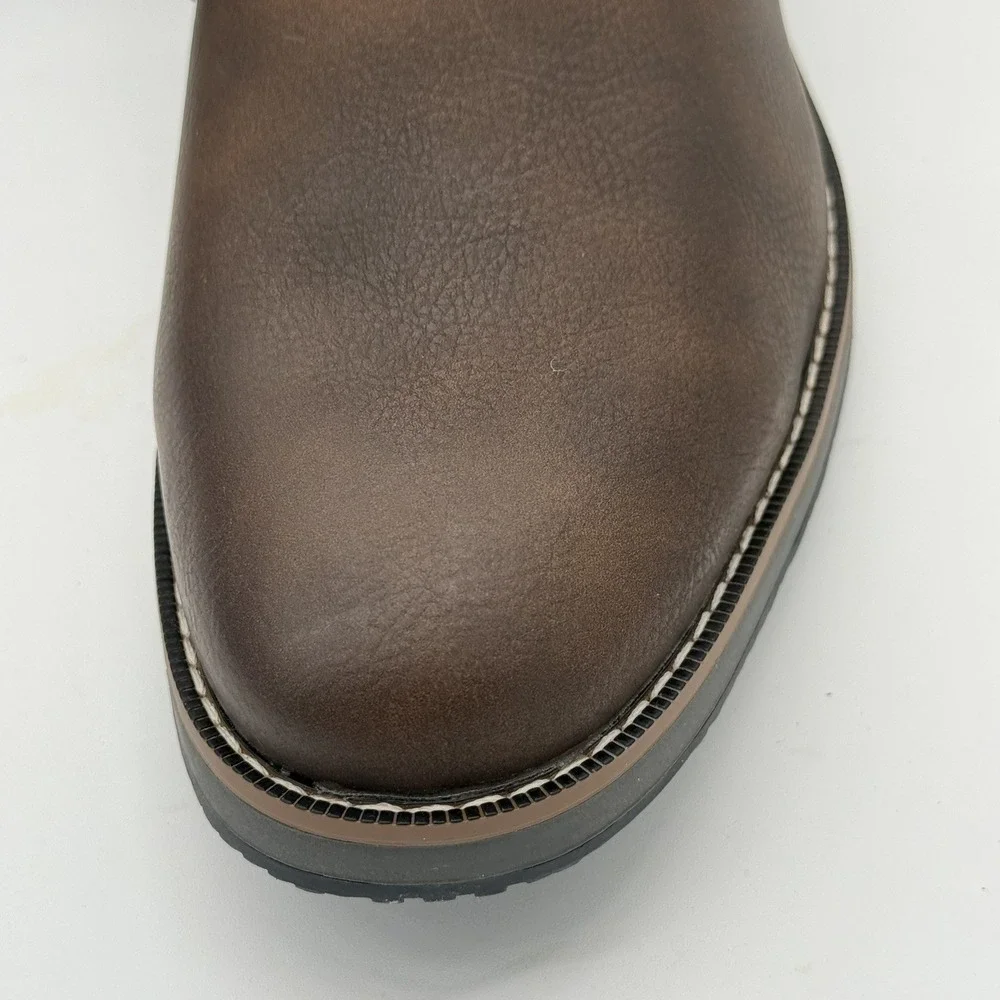 Nunn Bush Circuit DC Plain Toe Chukka Brown Boot Men 10.5 Softgel Heel Pod NIB
